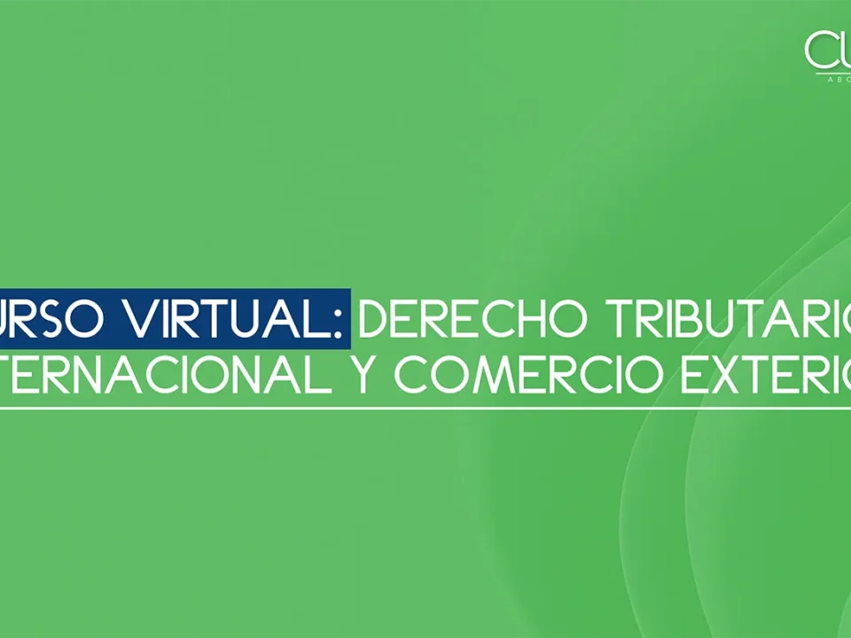 Curso Virtual: Derecho tributario internacional y comercio exterior