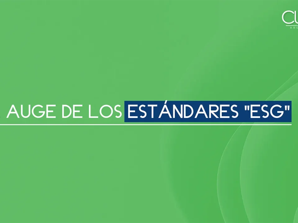 El auge de los estandares "ESG"