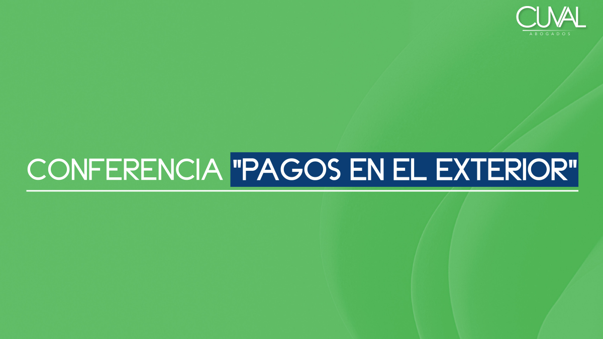 Conferencia "Pagos en el exterior"